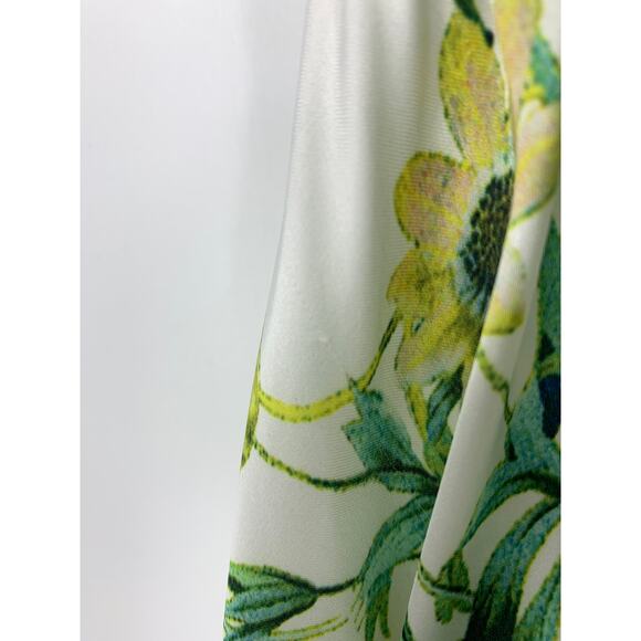 Ieena For Mac Duggal Gown Womens Size 4 V-Neck Floral A-Line Dress - Picture 7 of 9